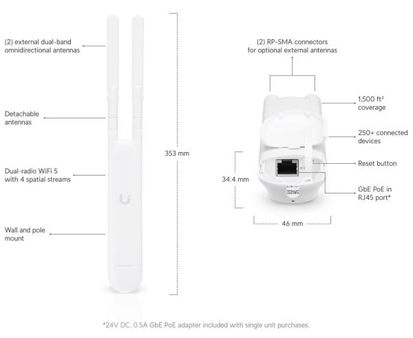 Ubiquiti UniFi AP AC Mesh   (300/867Mbps) outdoor 