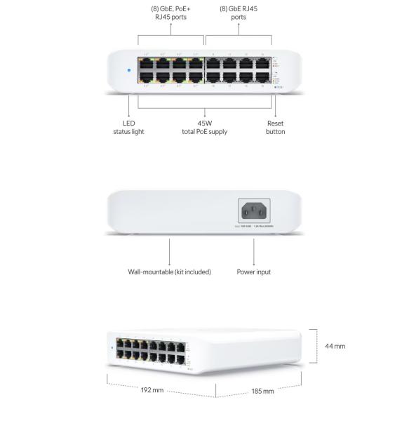 Ubiquiti USW-Lite-16-PoE 