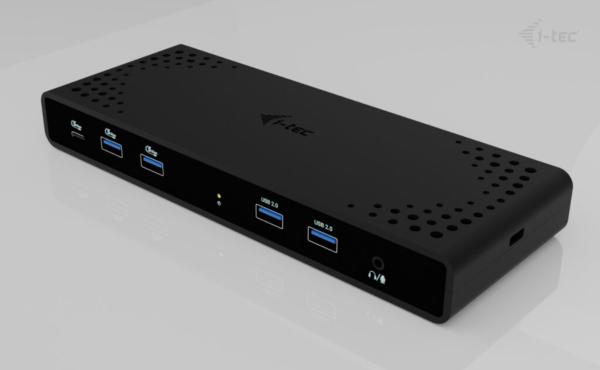 i-tec Universal Dual 4K Display Docking Station, Power Delivery 85W + i-tec USB-C Charger 100W 