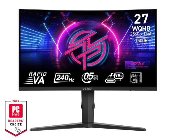 MSI MPG 275CQRXF 27" VA QHD 240Hz 0, 5ms Black 3R