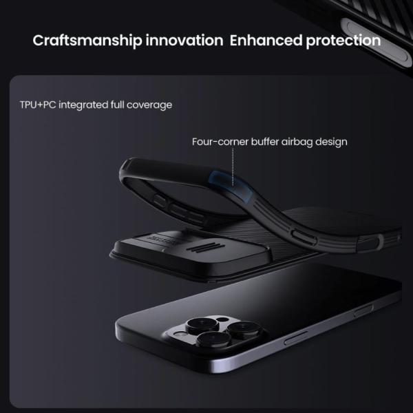 Nillkin CamShield PRO Zadný Kryt pre Apple iPhone 16 Pro Max Black 