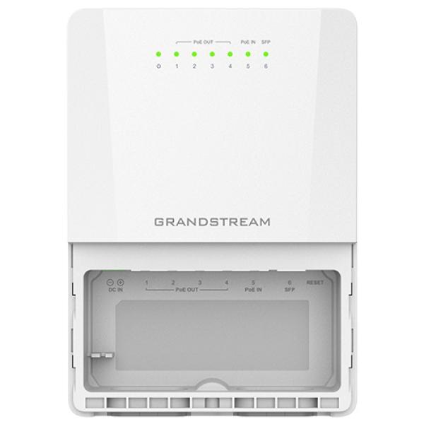 Grandstream GWN7711R vonkajšie L2 Lite managed switch, 5xGbE, 4xPoE+, IP66 