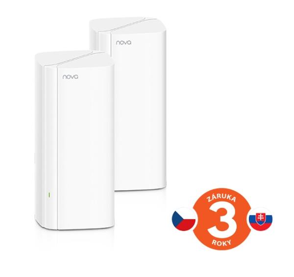 Tenda Nova EX12 (2-pack) WiFi6 AX3000 Mesh Gigabit systém, 6xGLAN/ GWAN, WPA3, VPN, SMART CZ aplikácie