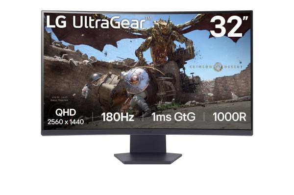 LG UltraGear/ 32GS60QC-B/ 32"/ VA/ QHD/ 180Hz/ 1ms/ Black/ 2R