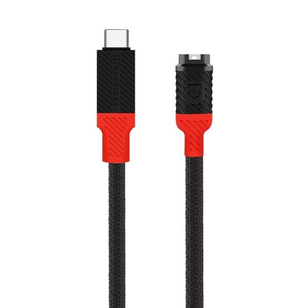 Tactical Recce 3:20 kábel pre Garmin USB-C Black/ Red