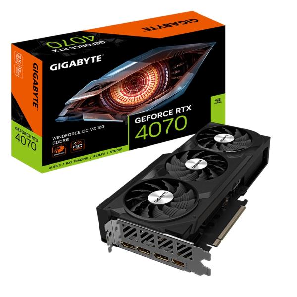 GIGABYTE GeForce RTX 4070 WINDFORCE V2/ OC/ 12GB/ GDDR6 