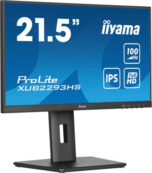 iiyama ProLite/ XUB2293HS-B6/ 21, 5"/ IPS/ FHD/ 100Hz/ 1ms/ Black/ 3R 