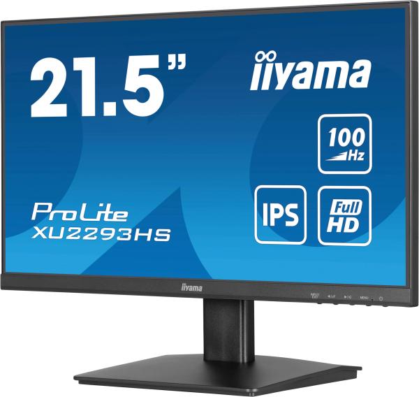 iiyama ProLite/ XU2293HS-B6/ 21, 5"/ IPS/ FHD/ 100Hz/ 1ms/ Black/ 3R 