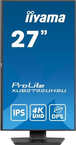 iiyama ProLite/ XUB2792UHSU-B6/ 27"/ IPS/ 4K UHD/ 60Hz/ 4ms/ Black/ 3R 