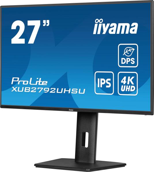 iiyama ProLite/ XUB2792UHSU-B6/ 27"/ IPS/ 4K UHD/ 60Hz/ 4ms/ Black/ 3R 