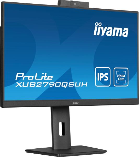 27" iiyamaXUB2790QSUH-B1: IPS, QHD, HAS, USB-C, cam 