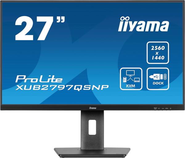 27" iiyama XUB2797QSNP-B1: IPS, QHD, USB-C, KVM