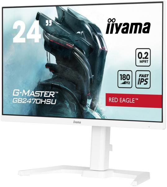 iiyama G-Master/ GB2470HSU-W6/ 23, 8"/ IPS/ FHD/ 180Hz/ 0, 2ms/ White/ 3R 