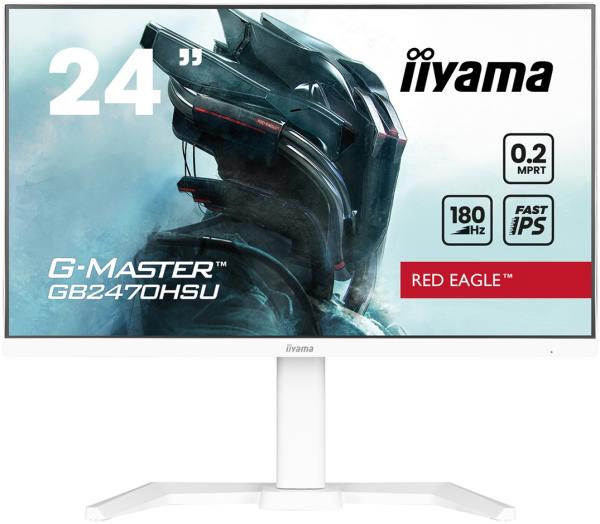 iiyama G-Master/ GB2470HSU-W6/ 23, 8"/ IPS/ FHD/ 180Hz/ 0, 2ms/ White/ 3R