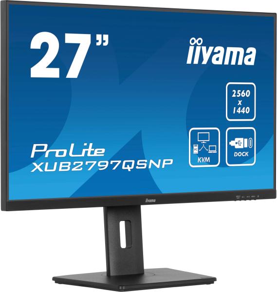 27" iiyama XUB2797QSNP-B1: IPS, QHD, USB-C, KVM 