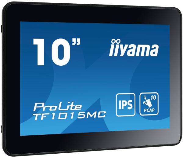 10" iiyama TF1015MC-B3: WXGA, 10P, VGA, HDMI, DP 