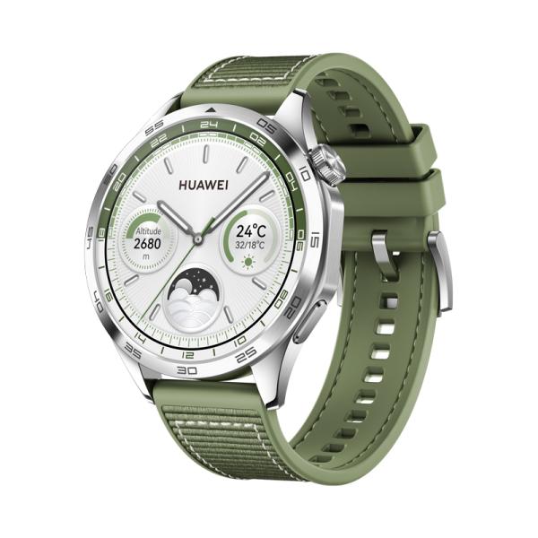 Huawei Watch GT 4/ 46mm/ Silver/ Elegant Band/ Green