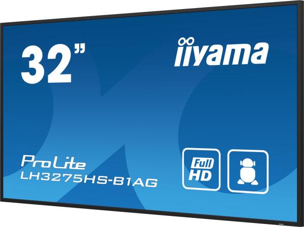 32" iiyama LH3275HS-B1AG: IPS, FHD, Android, 24 7 