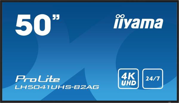 50" iiyama LH5041UHS-B2AG:VA, 4K UHD, 3xHDMI