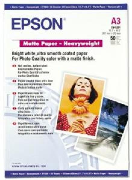EPSON A3, Matte Paper Heavyweight (50listů)