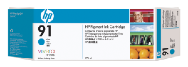 HP 91 Cyan Ink Cart/Vivera Ink
