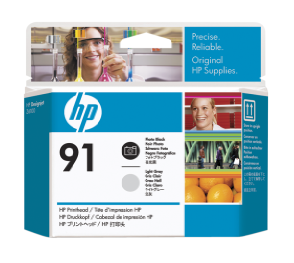 HP 91 Photo Black & Light Grey Printhead