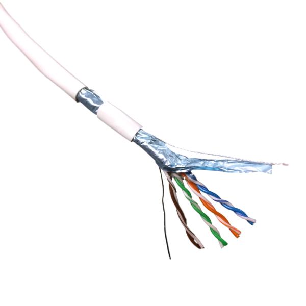DATACOM FTP drôt CAT5E PVC, Eca 305m biely 