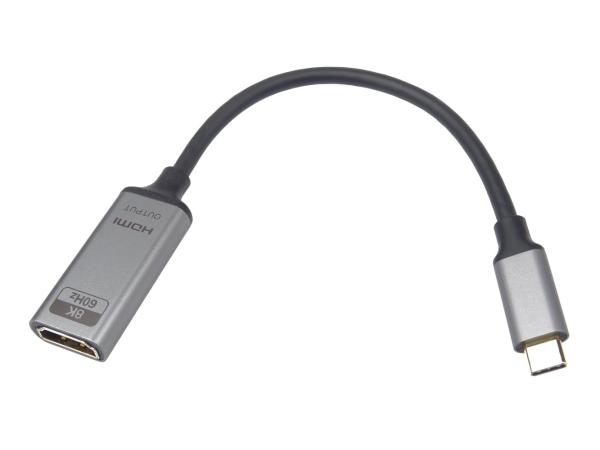 PremiumCord Adaptér USB-C na HDMI rozlišení obrazu 8K@60Hz, 4K@144Hz,  20cm