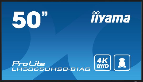 50" iiyama LH5065UHSB-B1AG:VA, 4K UHD, Android, 24/ 7