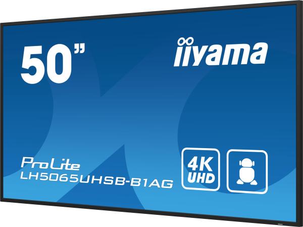 50" iiyama LH5065UHSB-B1AG:VA, 4K UHD, Android, 24 7 