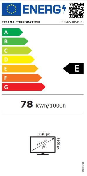 55" iiyama LH5565UHSB-B1: IPS, 4K UHD, Android, 24 7 