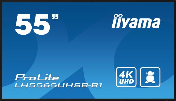 55" iiyama LH5565UHSB-B1: IPS, 4K UHD, Android, 24/ 7