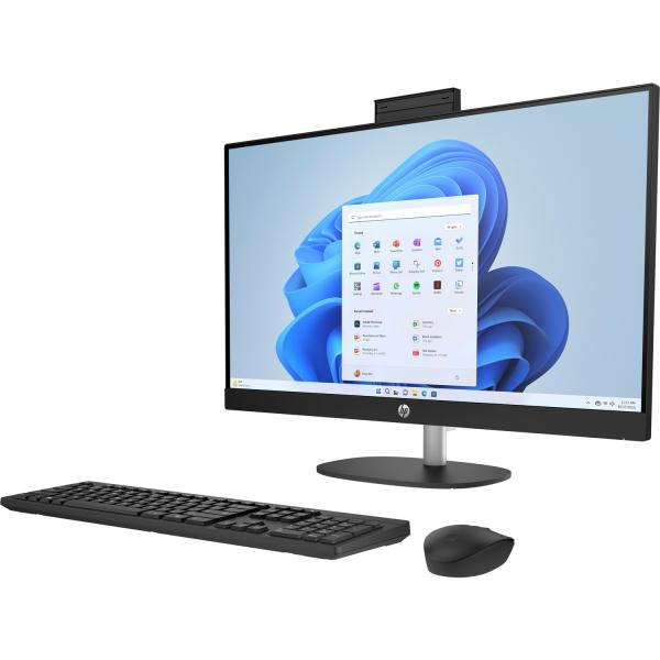 HP 27-cr1007nc AiO, U7-155U, 27 1920x1080, UMA, 32GB, SSD 1TB, W11H, 2-2-0, WiFi BT, Black 