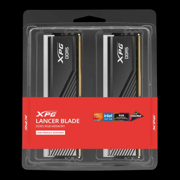 Adata Lancer BLADE/ DDR5/ 32GB/ 6000MHz/ CL30/ 2x16GB/ RGB/ Black 