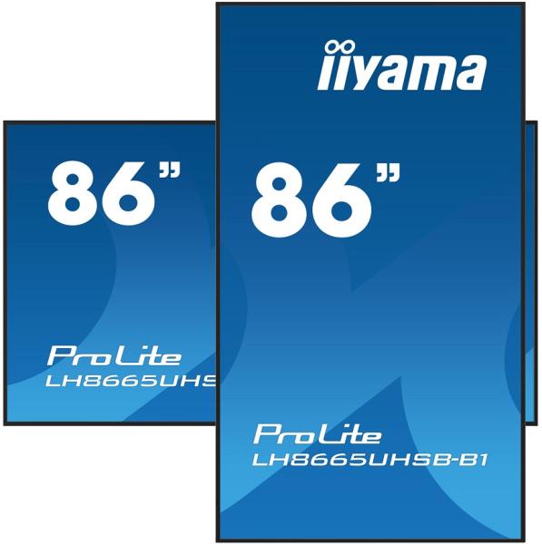 86" iiyama LH8665UHSB-B1: IPS, 4K UHD, Android, 24 7 