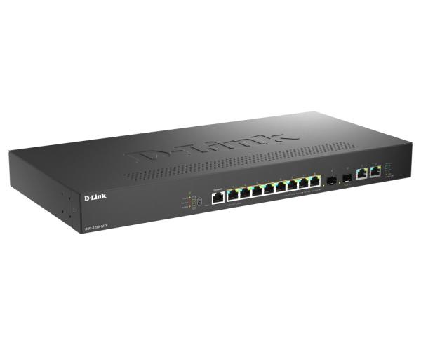 D-Link DMS-1250-12TP E, 8x 2.5G PoE, 2x 10G SFP+, 2x 10G RJ45, 240W Smart Managed Switch 