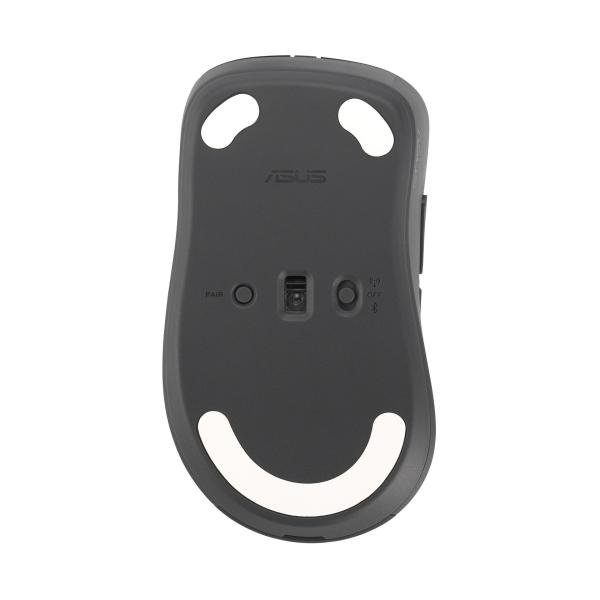 ASUS Wireless Mouse MD102/ Kancelárska/ Optická/ Pre pravákov/ 1 600 DPI/ USB+BT/ Tmavosivá 