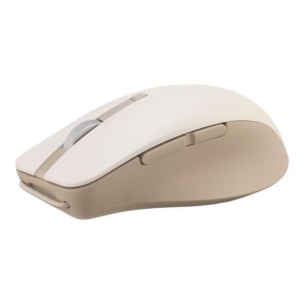 ASUS SmartO Mouse MD200 Silent Plus/ Kancelárska/ Optická/ Pre pravákov/ 4 200 DPI/ USB+BT/ Béžová 