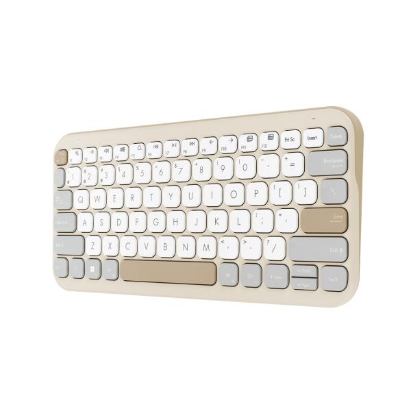 ASUS Marshmallow Keyboard KW100/ Bezdrôtová Bluetooth/ CZ- SK layout/ Béžová 