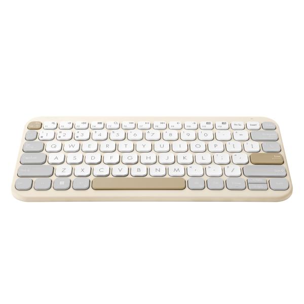 ASUS Marshmallow Keyboard KW100/ Bezdrôtová Bluetooth/ CZ- SK layout/ Béžová