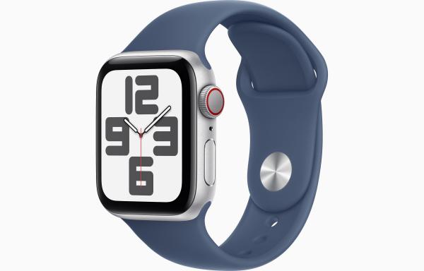 Apple Watch SE Cell/ 40mm/ Silver/ Šport Band/ Denim/ -S/ M