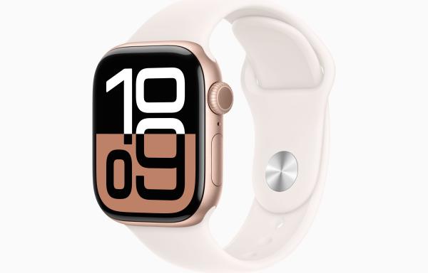 Apple Watch S10/ 42mm/ Rose Gold/ Šport Band/ Light Blush/ -S/ M