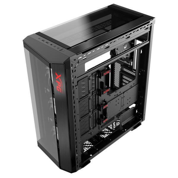 Adata XPG BATTLECRUISER II/ Midi Tower/ Transpar./ Čierna 
