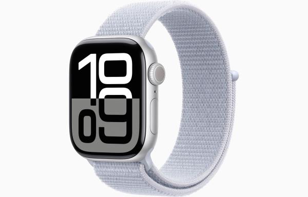 Apple Watch S10/ 46mm/ Silver/ Šport Band/ Blue Cloud