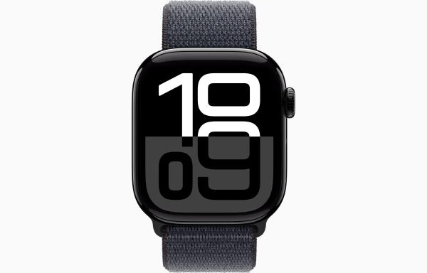 Apple Watch S10/ 46mm/ Jet Black/ Sport Band/ Ink 