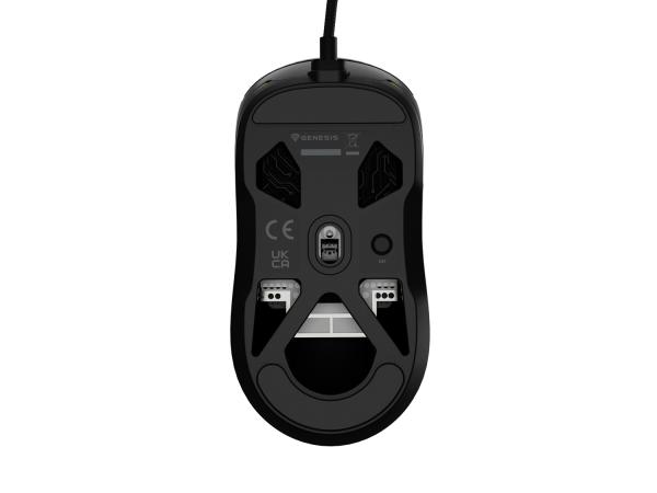 Genesis herná myš KRYPTON 660/ Herná/ Optická/ 12 000 DPI/ Drôtové USB-A/ Čierna 