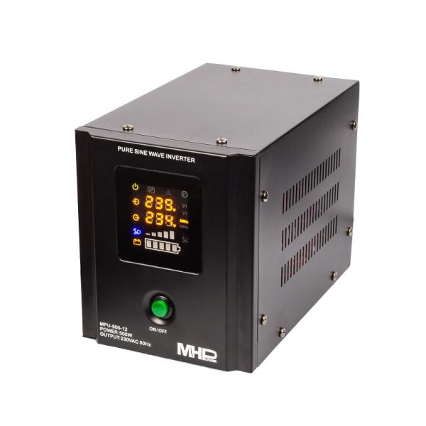Záložný zdroj MHPower MPU500-12, UPS, 500W, čistá sínus