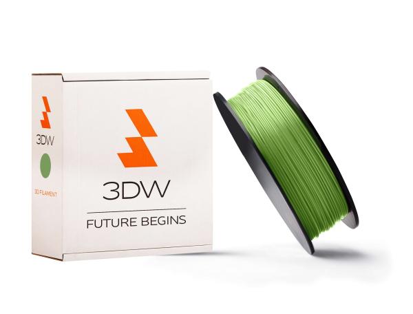 3DW - PLA filament 1, 75 mm fluozelen, 0, 5 kg, tlač 190-210 ° C