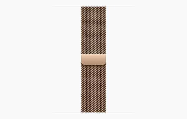 Apple Watch Series 10 GPS + Cellular 46mm Gold Titanium Case with Gold Milanese Loop - S/M 