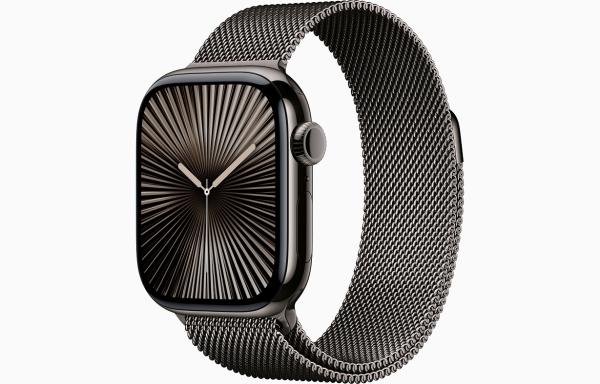 Apple Watch S10 Cell/ 46mm/ Slate Grey/ Elegant Band/ Slate/ -S/ M